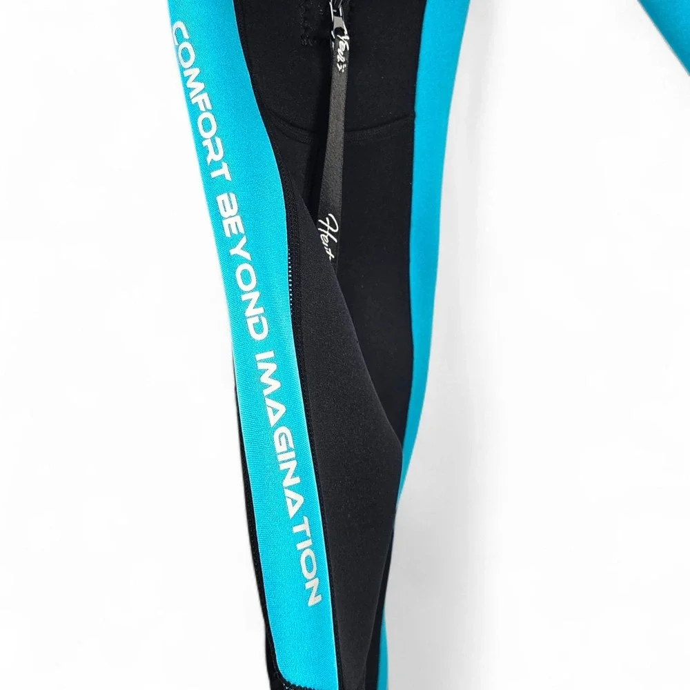 Hevto Vigor I Kids Wetsuit Size 6 , 3mm Neoprene Full Suit Blue Black Swim